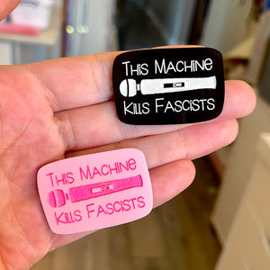 This Machine Kills Fascists Pin Pin Restrained Grace