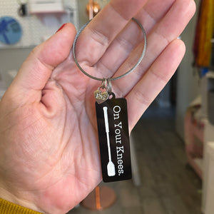 On Your Knees - Dominant Keychain/Bag Tag Keychain Restrained Grace
