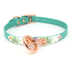 Design Your Own Petite Pattern Leather Bondage Collar Collar Restrained Grace