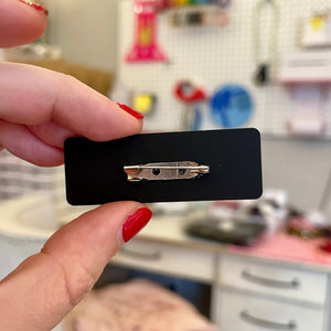 On Your Knees Riding Crop Pin - Dominant Pin Pin Restrained Grace