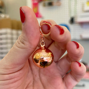 Pet Play Bell Collar Tag Collar Tag Restrained Grace Rose Gold