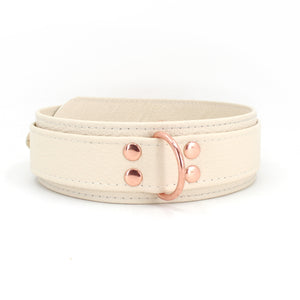 Design Your Own Bold 1.5" Leather Bondage Collar Collar Restrained Grace