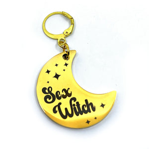 Design Your Own Steel Collar Tag - Crescent Moon Collar Tag Restrained Grace