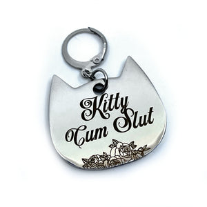 Design Your Own Steel Collar Tag - Cat Head Collar Tag Restrained Grace