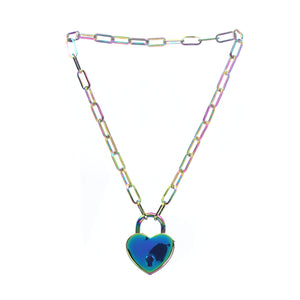 Paperclip Chain Day Collar - Stainless Steel Day Collar Restrained Grace