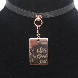 Design Your Own Steel Collar Tag - Rectangle Collar Tag Restrained Grace