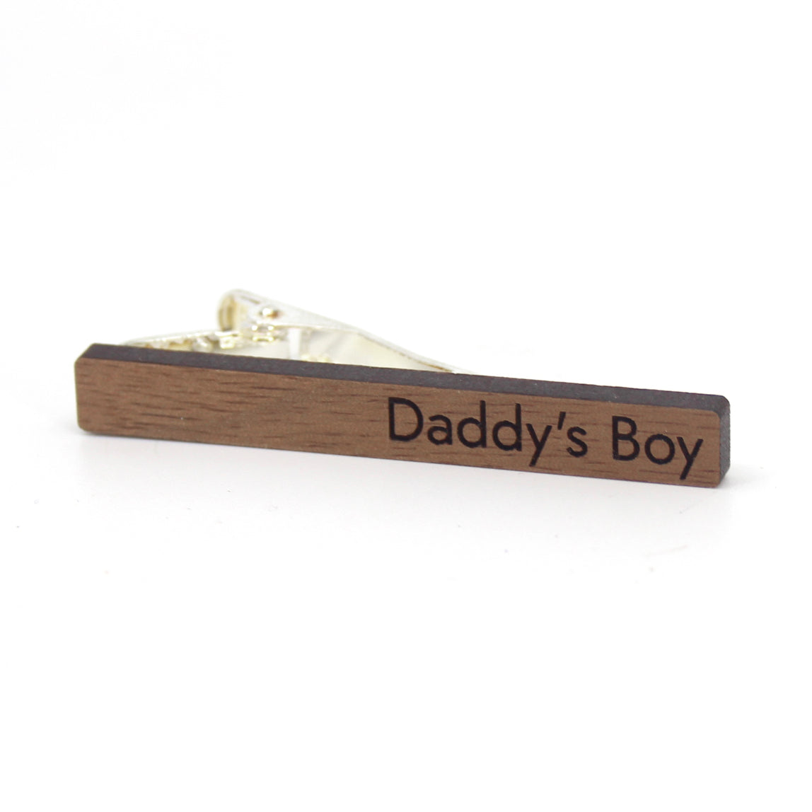 Daddy's Boy - Wooden Tie Clip Tie Clip Restrained Grace