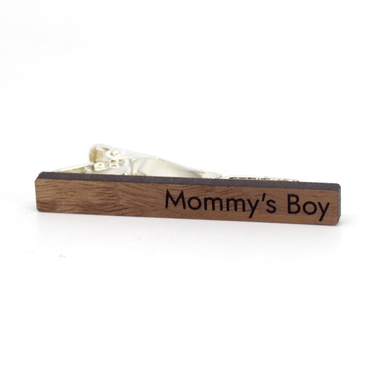 Mommy's Boy - Wooden Tie Clip Tie Clip Restrained Grace