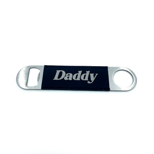 Custom Engraved Leather Wrapped Speed Bottle Opener - Dominant Gift Bottle Opener Restrained Grace
