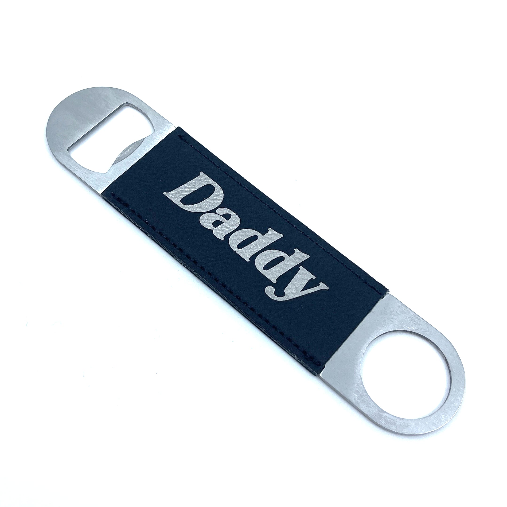 Custom Engraved Leather Wrapped Speed Bottle Opener - Dominant Gift Bottle Opener Restrained Grace