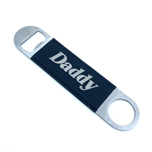 Custom Engraved Leather Wrapped Speed Bottle Opener - Dominant Gift Bottle Opener Restrained Grace