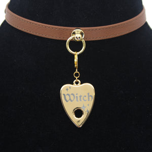 Design Your Own Steel Collar Tag - Ouija Planchette Collar Tag Restrained Grace