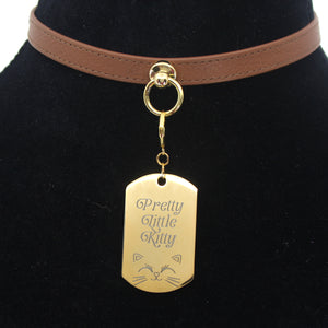 Design Your Own Steel Collar Tag - Dog Tag Collar Tag Restrained Grace