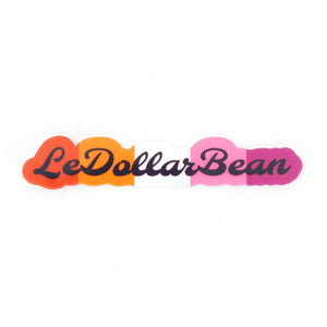 LeDollar Bean - Lesbian Pride Vinyl Sticker Sticker Restrained Grace