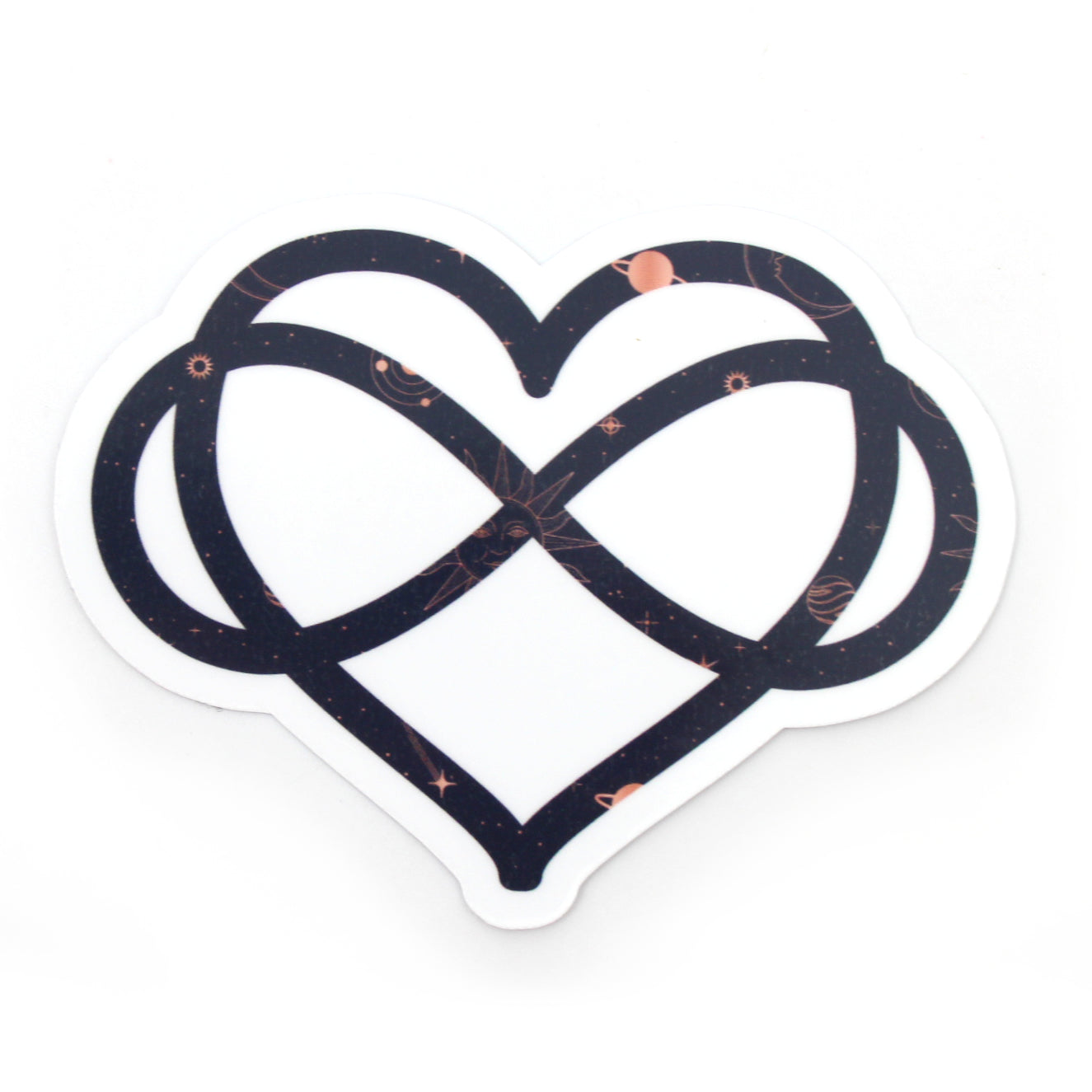 Celestial Witch Polyamory Symbol - Vinyl Sticker Sticker Restrained Grace