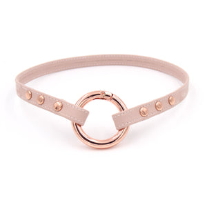 Design Your Own Studded Sleek Ring of O Collar Collar Restrained Grace