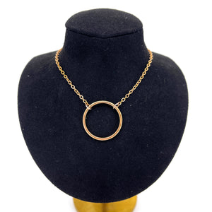 Dainty Ring of O Day Collar - Stainless Steel Day Collar Restrained Grace Rose Gold