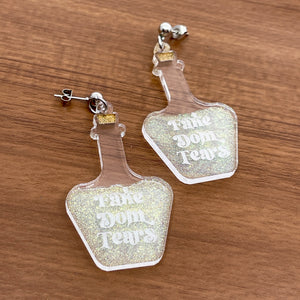 Fake Dom Tears Groovy Potion Bottle Earrings Earrings Restrained Grace