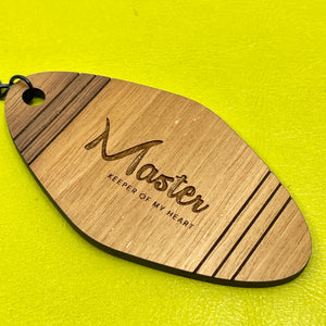 Keeper of My Heart - Personalized BDSM Dominant Motel Keychain Keychain Restrained Grace