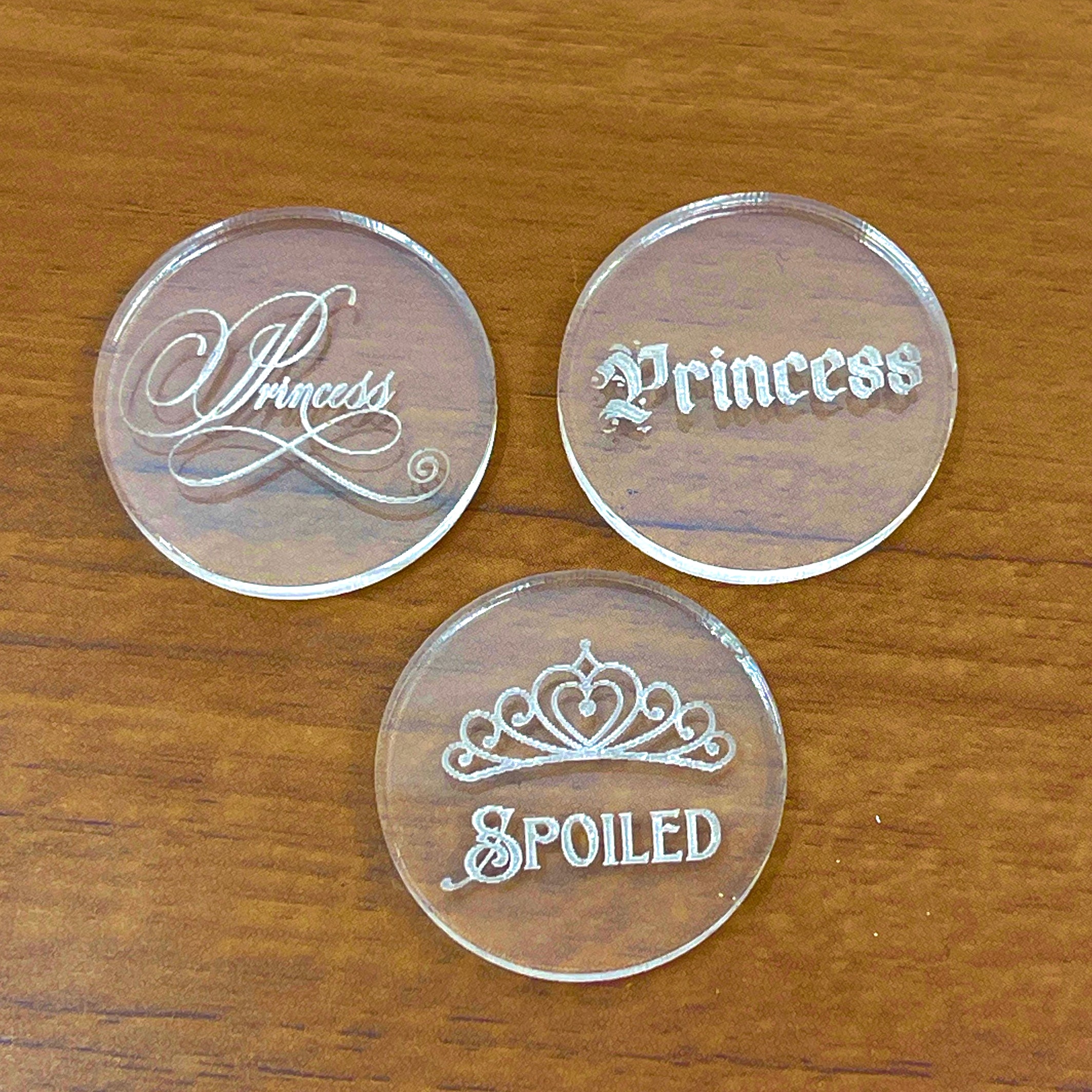 Princess Convertible Collar Tag Insert Set Collar Tag Insert Restrained Grace