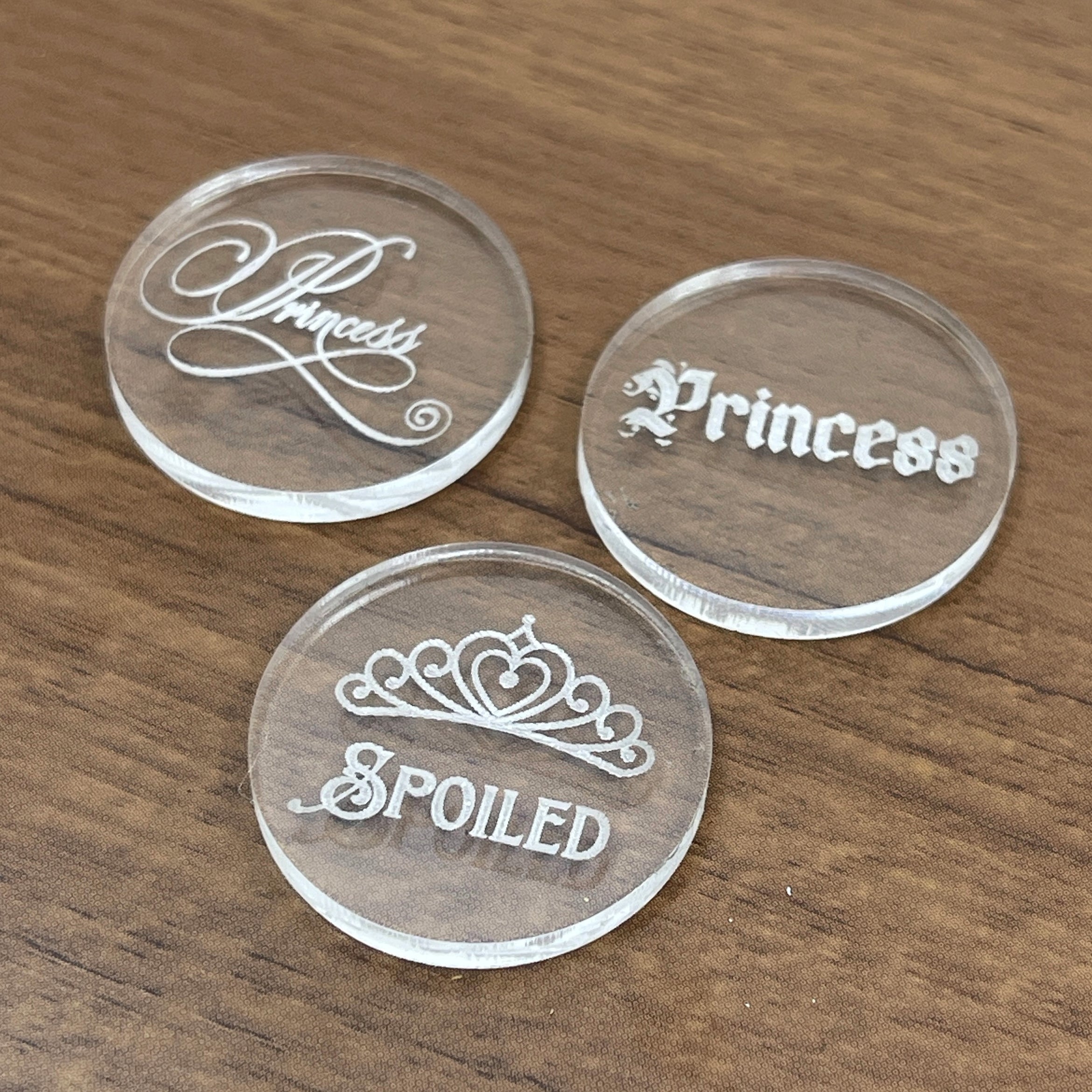 Princess Convertible Collar Tag Insert Set Collar Tag Insert Restrained Grace