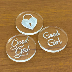 Good Girl Convertible Collar Tag Insert Set Collar Tag Insert Restrained Grace
