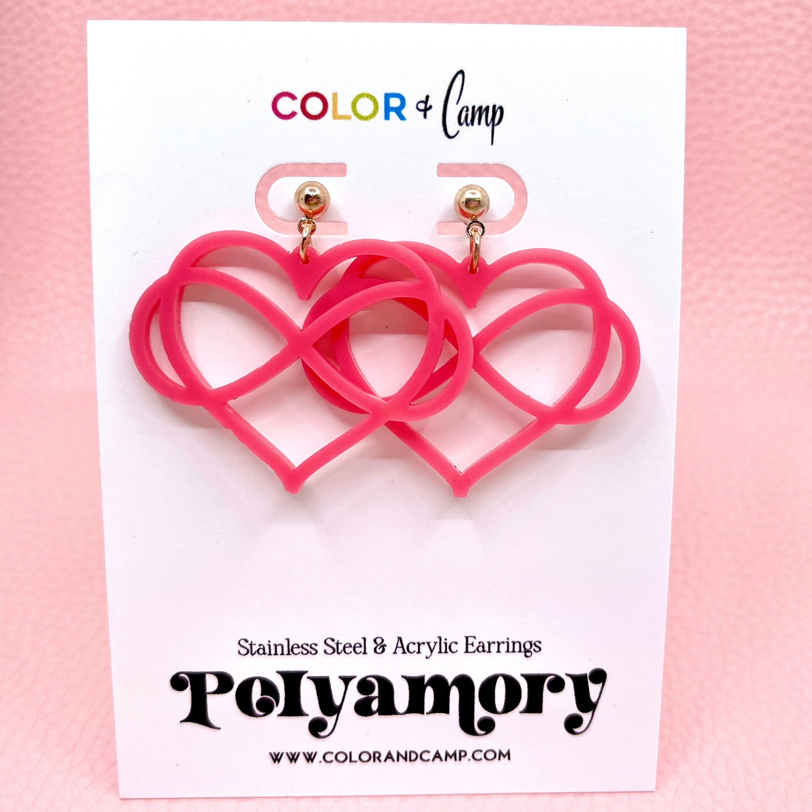 Polyamory Symbol Earrings Earrings Color & Camp