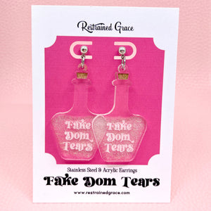 Fake Dom Tears Groovy Potion Bottle Earrings Earrings Restrained Grace