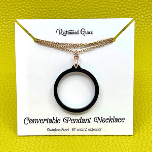Design Your Own Convertible Pendant Necklace Necklace Restrained Grace