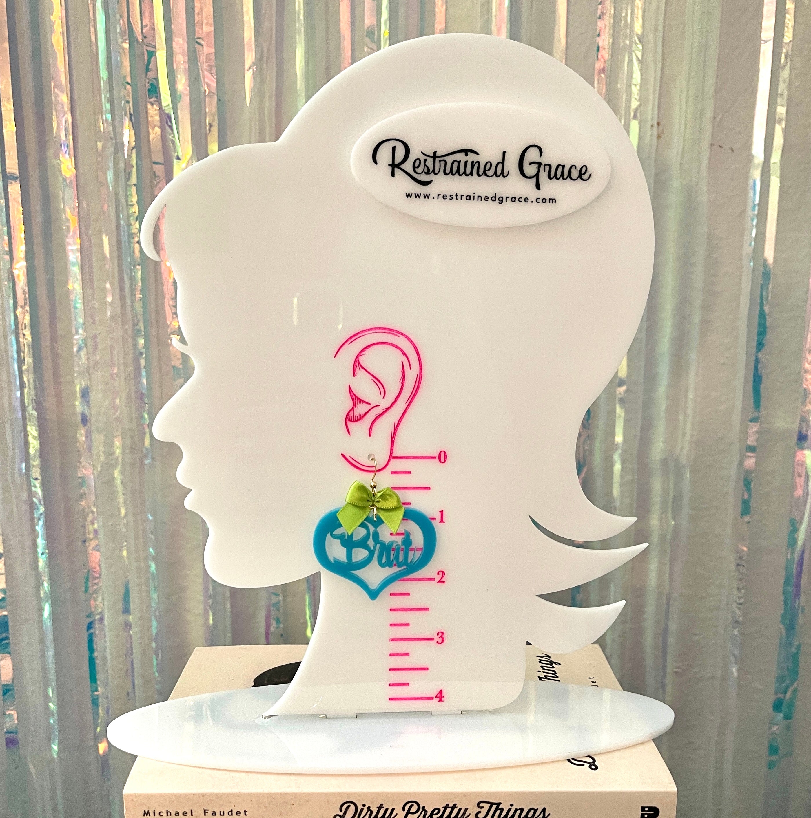 Design Your Own Brat Heart Earrings