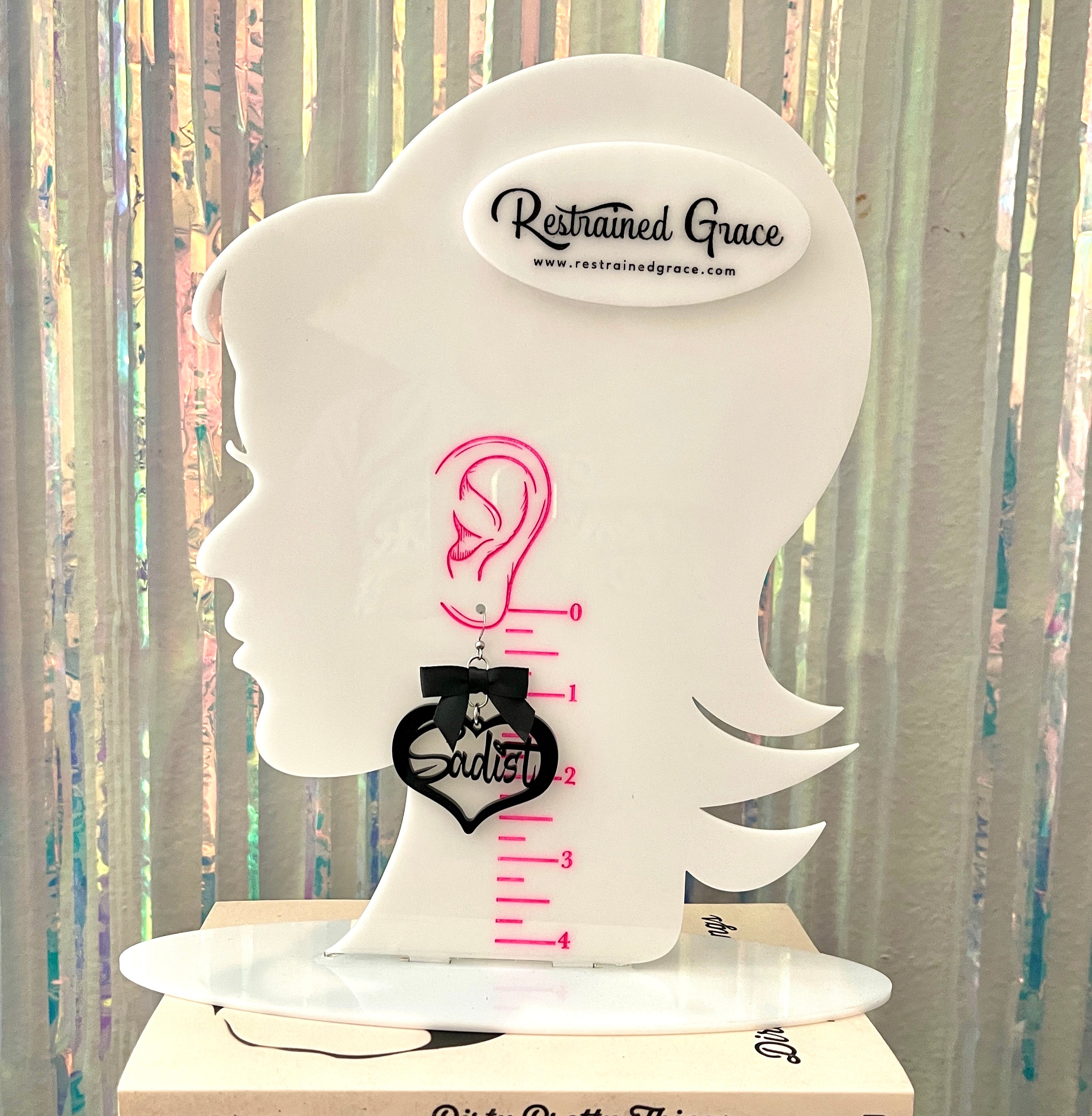 Design Your Own Femme Domme Sadist Earrings Earrings Restrained Grace