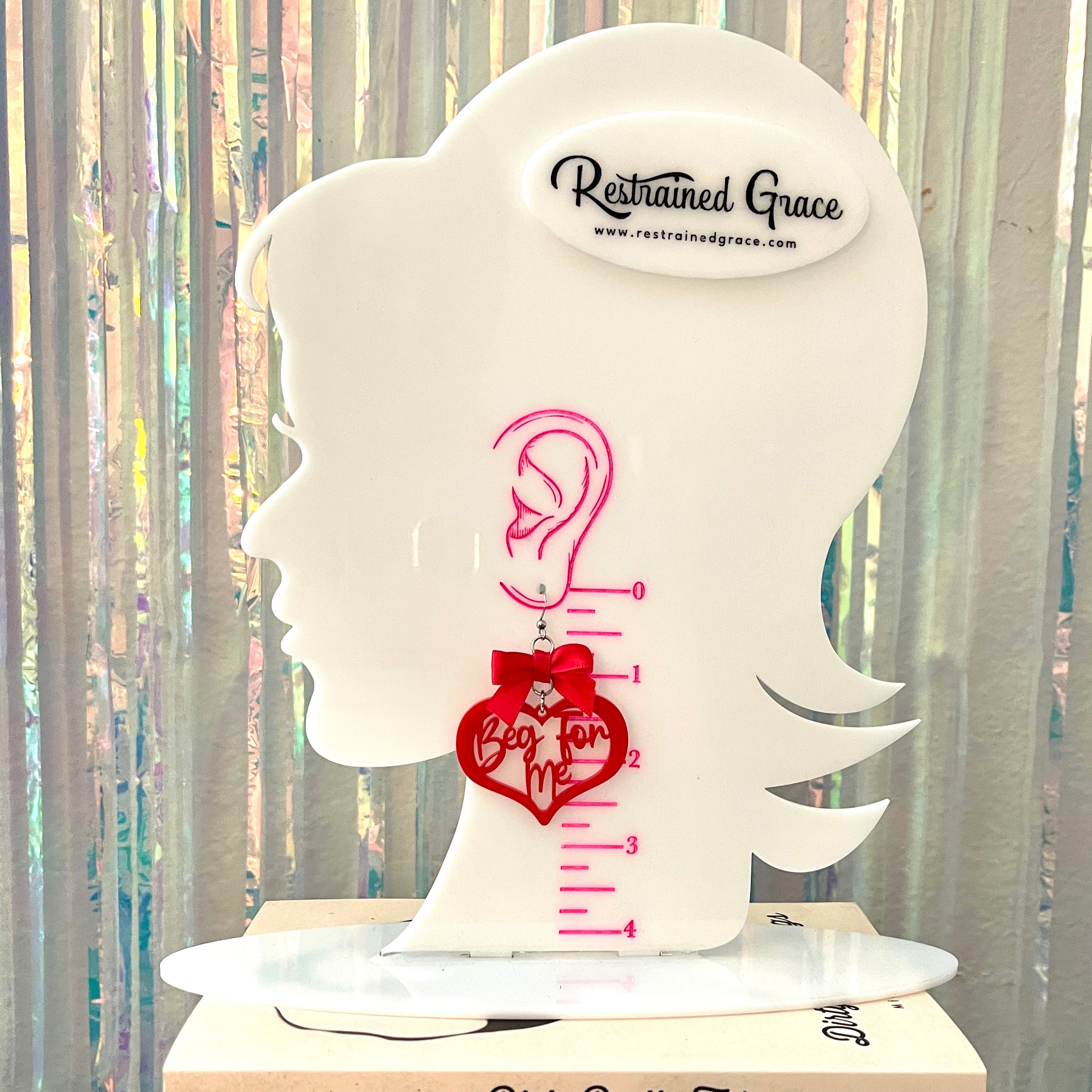 Design Your Own Femme Domme 'Beg for Me' Earrings Earrings Restrained Grace