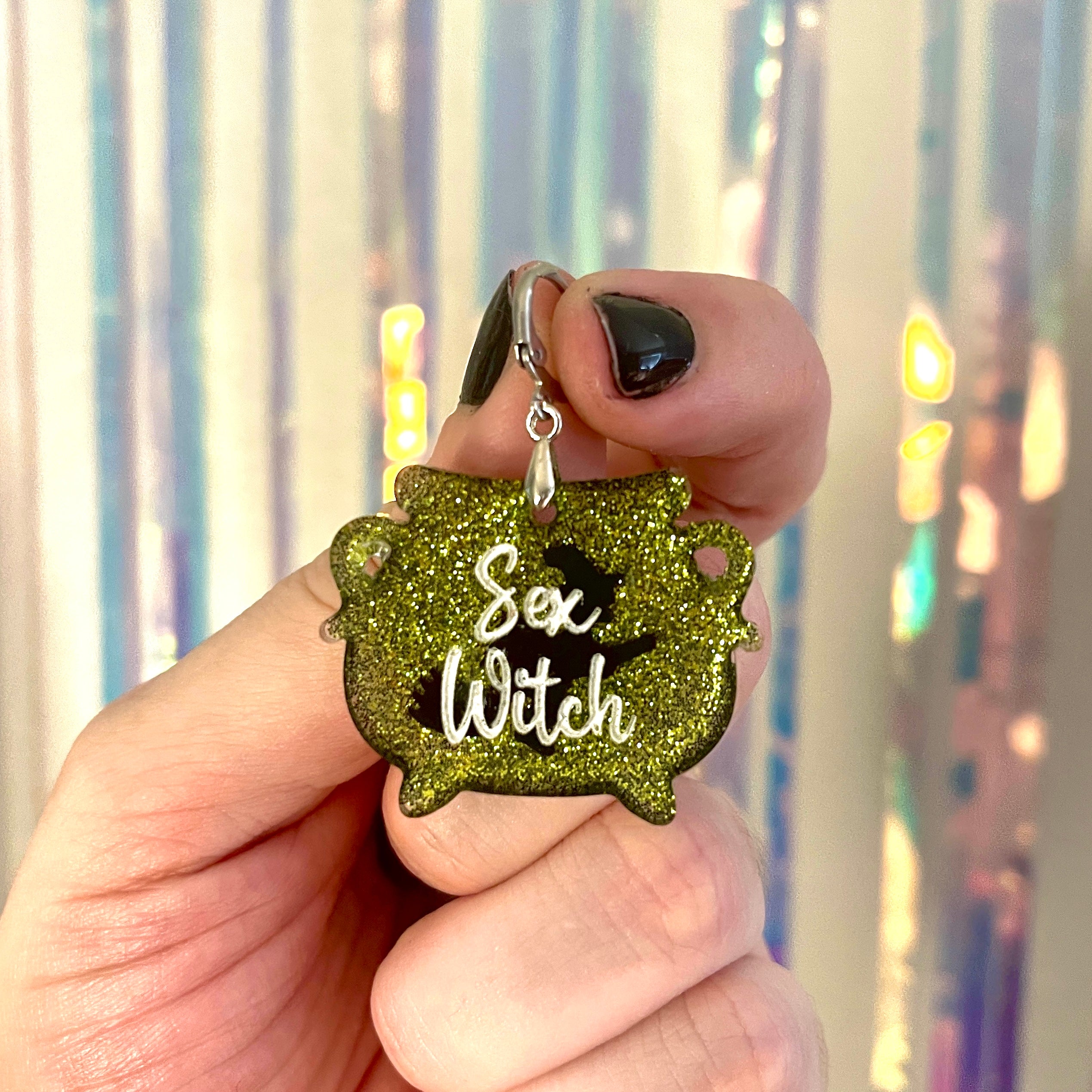 Sex Witch - Halloween Collar Tag Collar Tag Restrained Grace