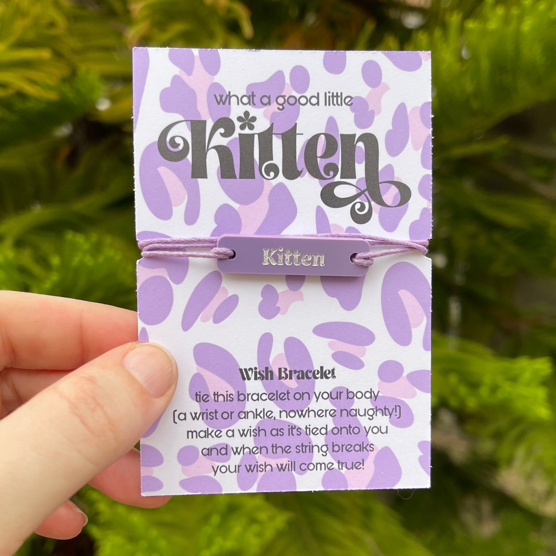 Submissive Kitten - Tag Wish Bracelet Bracelet Restrained Grace