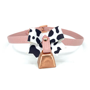Design Your Own Cow Bell Bow Collar Collar Restrained Grace