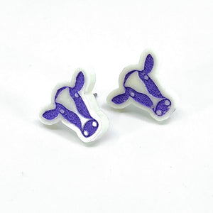 Cow Acrylic Stud Earrings Earrings Restrained Grace