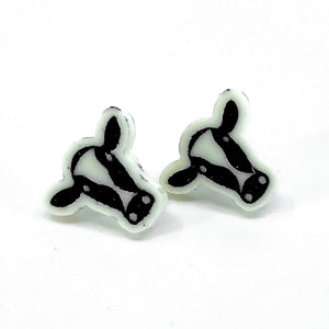 Cow Acrylic Stud Earrings Earrings Restrained Grace