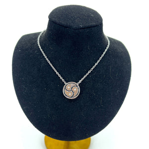 BDSM Emblem Necklace Necklace Restrained Grace Silver