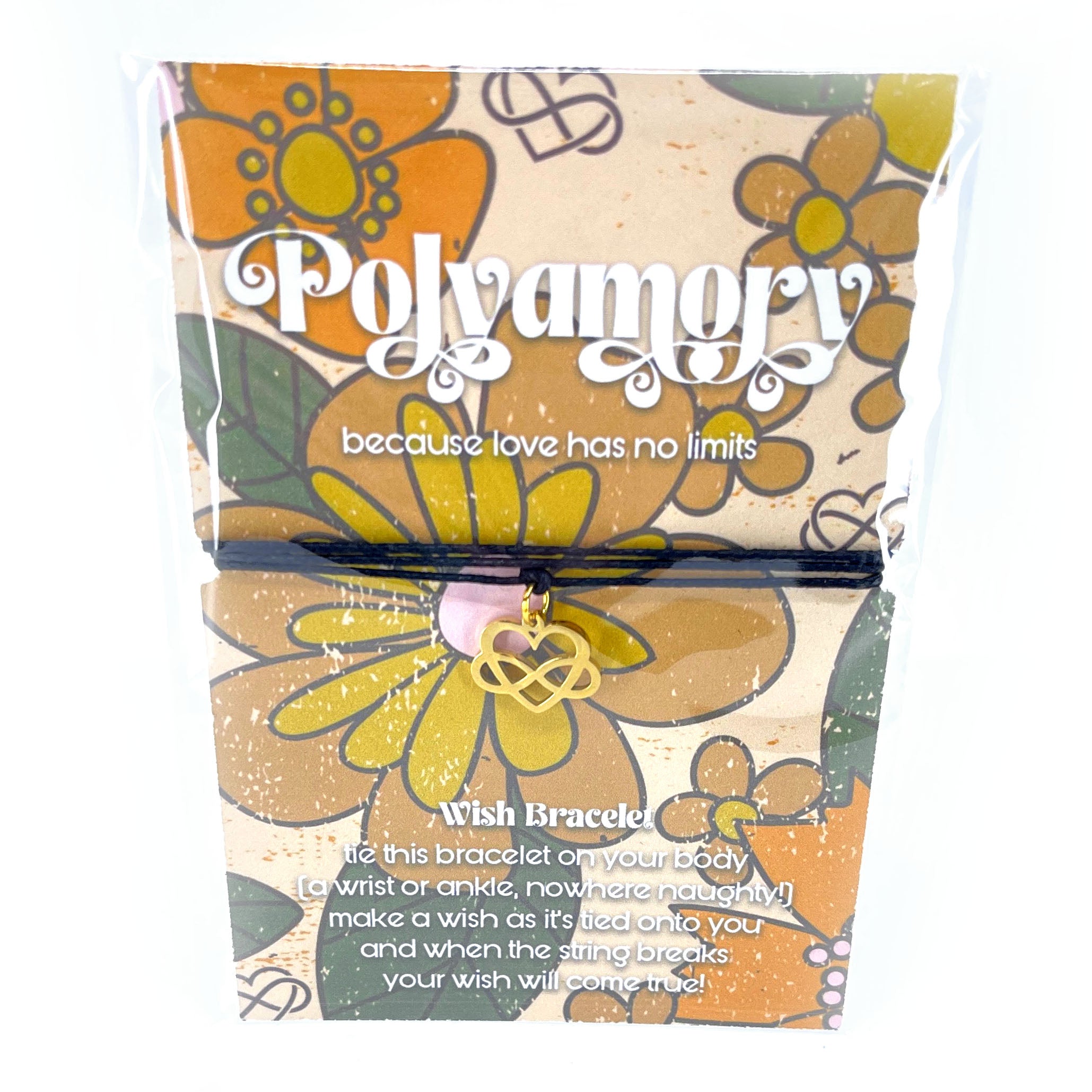 Because Love Has No Limits - Polyamory Symbol Wish Bracelet Bracelet Restrained Grace