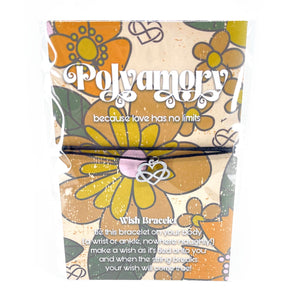 Because Love Has No Limits - Polyamory Symbol Wish Bracelet Bracelet Restrained Grace