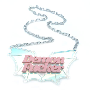 Pastel Demon Fucker Statement Necklace Necklace Restrained Grace