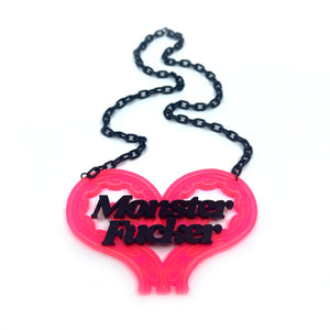 Neon Tentacle Monster Fucker Statement Necklace Necklace Restrained Grace