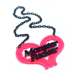 Neon Tentacle Monster Fucker Statement Necklace Necklace Restrained Grace
