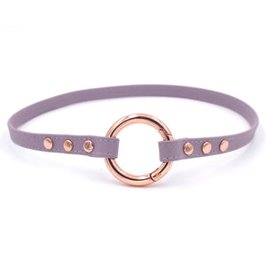 Design Your Own Studded Sleek Ring of O Collar Collar Restrained Grace