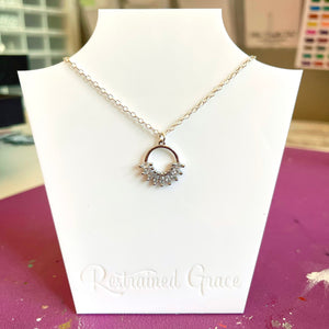 The Alexis Day Collar - Sterling Silver Day Collar Restrained Grace