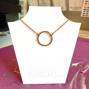 Dainty Ring of O Day Collar - Stainless Steel Day Collar Restrained Grace