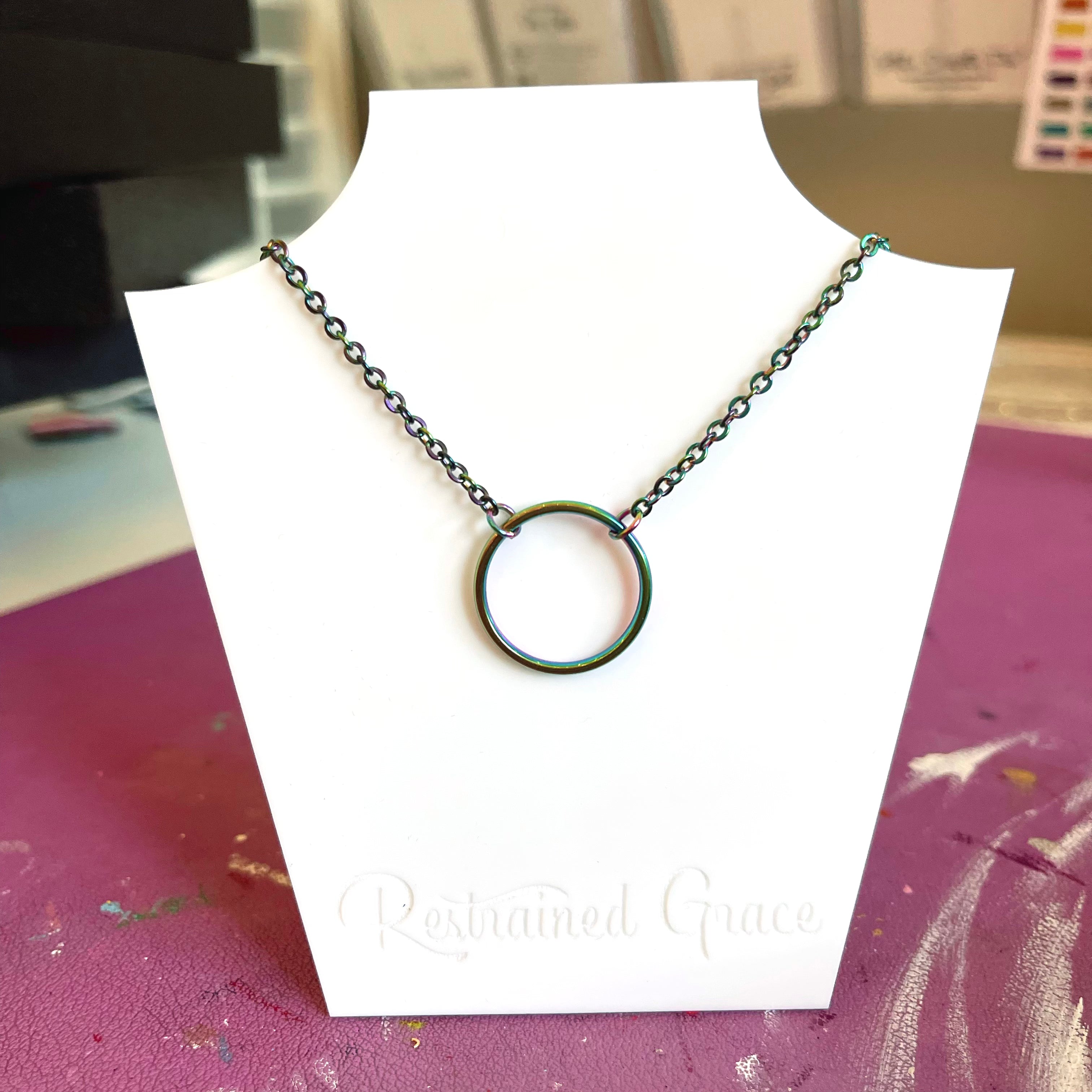 Dainty Ring of O Day Collar - Stainless Steel Day Collar Restrained Grace
