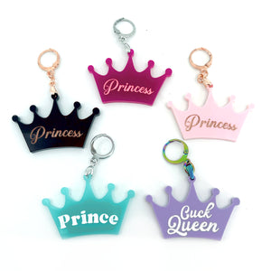 Custom Acrylic Collar Tag - Crown Collar Tag Restrained Grace