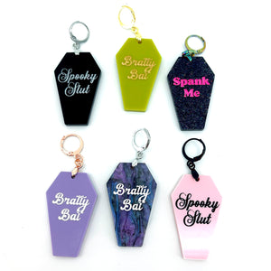 Design Your Own Acrylic Collar Tag - Coffin Collar Tag Restrained Grace
