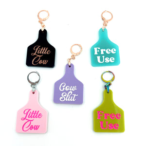 Custom Acrylic Collar Tag - Cow Tag Collar Tag Restrained Grace